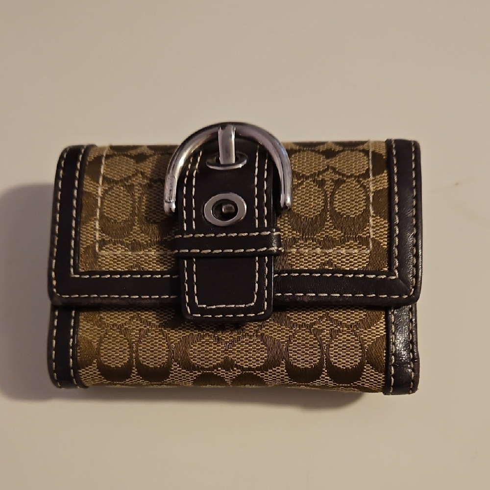 Coach Brown and Black Wallet
